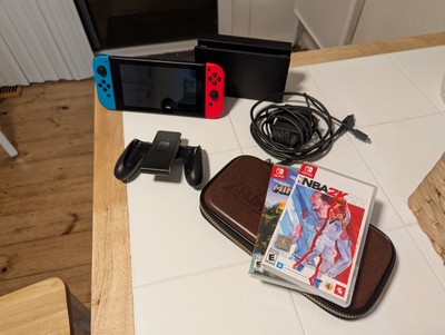 NINTENDO SWITCH HAC-001(-01) GREAT CONDITION WITH CASE AND TWO GAMES