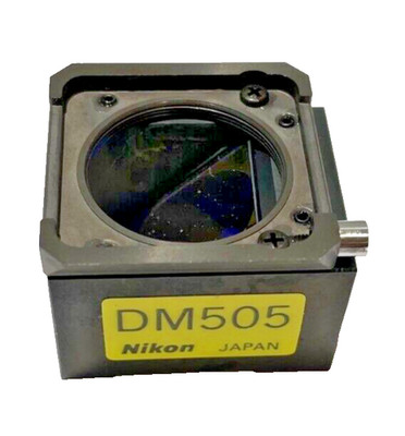 NIKON DM 505 DICHROIC ONLY FLUORESCENCE FILTER CUBE 18MM FOR FINITE MICROSCOPES