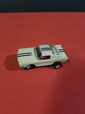 AURORA VINTAGE 1960'S - TJET MUSTANG FASTBACK TAN HO SCALE SLOT CAR