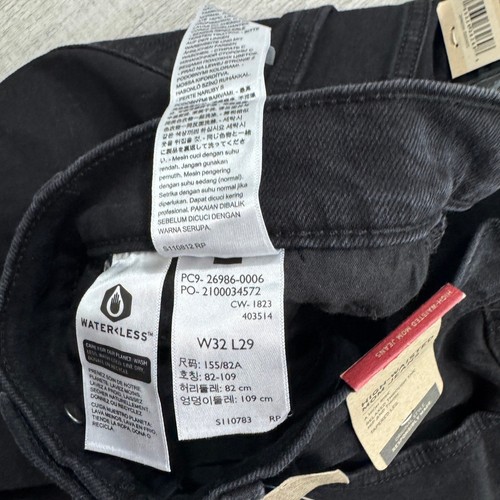 NEW Levis High Waisted Mom Jeans Women's 32 x 29 Black High Rise Stretch - Picture 6 of 12