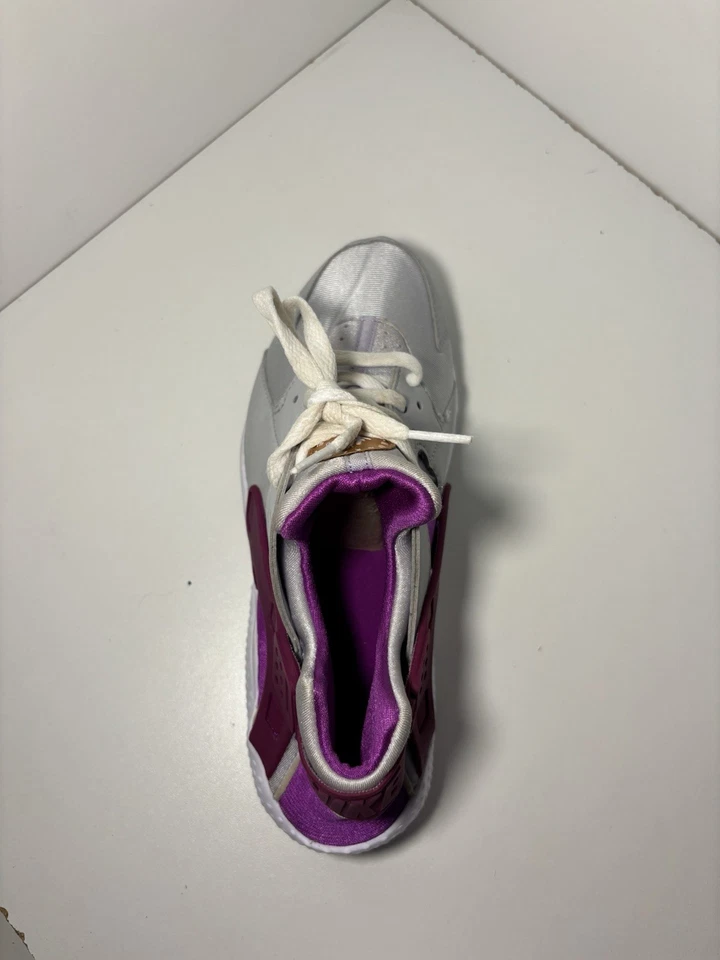 AMPUTEE 左鞋 仅耐克 Huarache Run 白色 Hyper Pink 儿童 尺寸 7y 654275-046 — 第 3/4 张图片