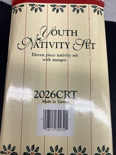 Holly Tree Youth Nativity Set #2026CRT Christmas Please Read Description - Picture 17 of 17