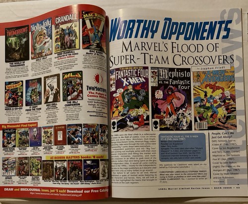 ZURÜCKAUSGABE! Magazin #132 (TwoMorrows 2022) 80er Marvel Limited Series, NM - Bild 3 von 5