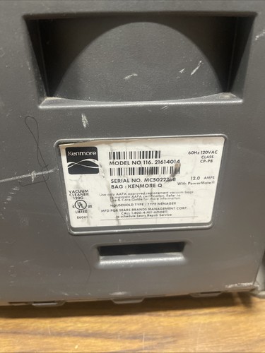 Kenmore Progressive Hepa Bodenstaubsauger grau weiß 116 nur Motorboden - Bild 4 von 7