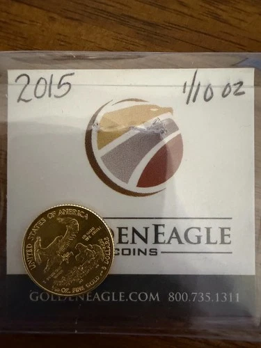 2015 American Gold Eagle 1/10 oz — photo from the most recent tracked eBay sale