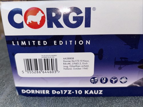 Corgi Aviation Archive AA38808 Dornier Do17Z- 10 Kauz 1/72 Limited Edition New - Picture 5 of 8