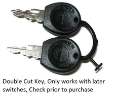 SBA385200331 Ignition Switch Keys Fits Ford Shibaura Compact Tractors Double Cut