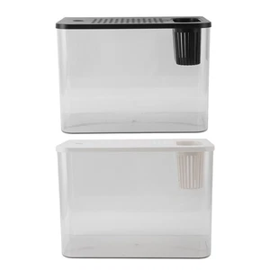 Small Fish Tank Mini Desktop Aquarium With Lid For Goldfish Shrimps Betta