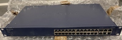 NETGEAR FS728TP 24-Port Smart Fast Ethernet PoE Prosafe Switch 2x Gigabit 2x SFP