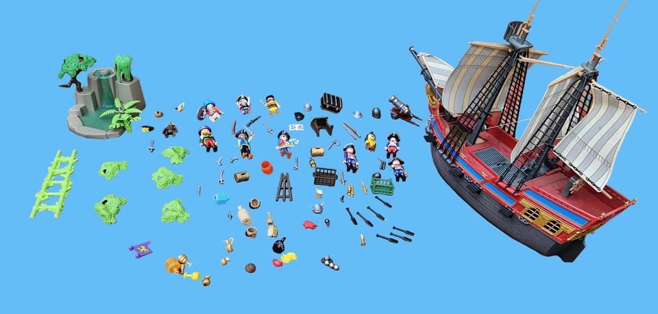 Playmobil Pirates Collection – Complete Playset- Pirate Ship, Cove, Figures - Image 2 of 4