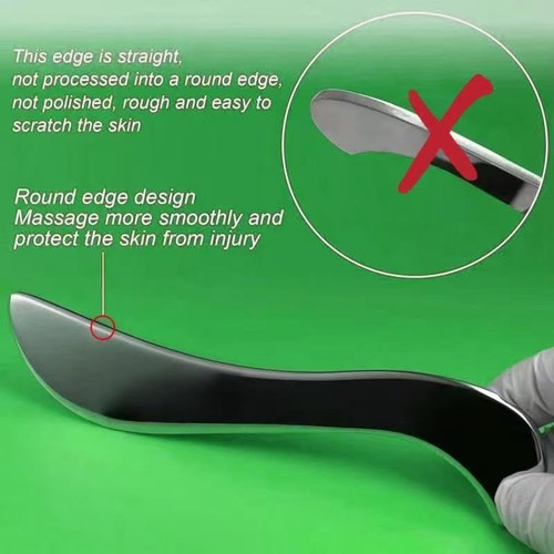 GYX COELE 4 in 1 Edelstahl Gua Sha Muskelschaber Werkzeug, Profi IA... - Bild 6 von 7