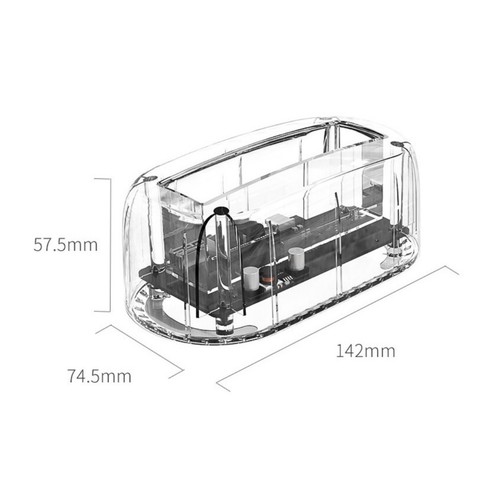 Transparent Hard Disk Base USB 3.1 GEN2 16TB 3.5inch SATA Hard Drive Box Case r - Photo 2/8