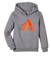 ADIDAS Kinder Hoody Kapuzenpullover Sweatshirt Baumwolle grau Gr.128