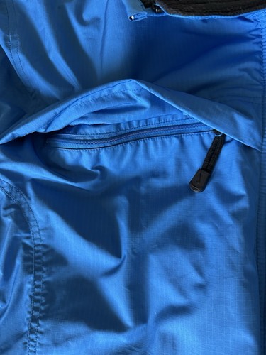 Vintage NIKE Team Sports Heavy Nylon Blue Track Jacket MENS Large - Picture 3 of 9
