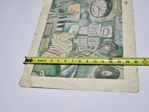 Vtg Gahan Wilson WBCN Radio 1960's RARE Poster Limited Printing Cartoon Sardonic - Picture 11 of 14