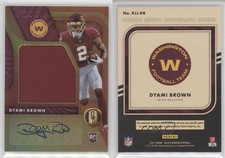 2021 Panini Gold Standard Rookie Jersey Jumbo /149 Dyami Brown #RJJ-DB Auto RC