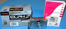 Canon ELPH 2 IX240 SN 3940817 APS NOT 35mm Film Camera Silver "AS IS" UNTESTED