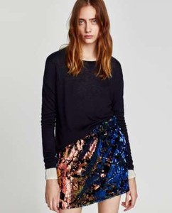 zara sequin skirts