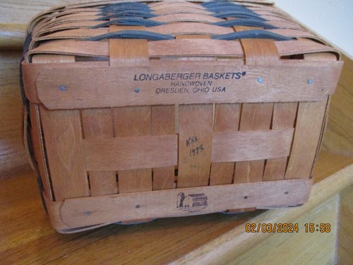 Longaberger Spring Basket Heartland Weave 1993 useful size *shipping included!* - Picture 6 of 10