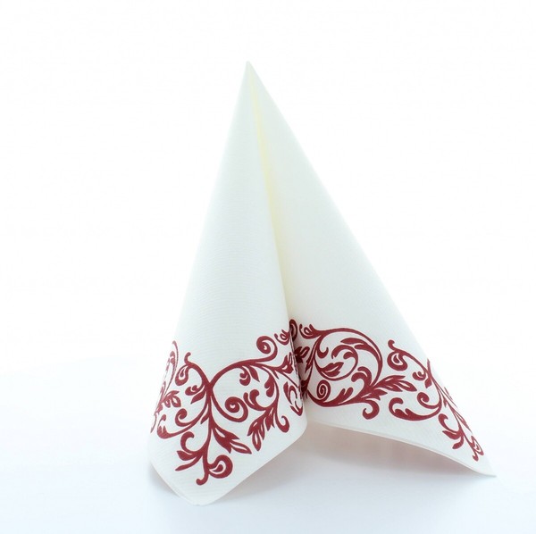 Airlaid Serviette Rob In Bordeaux, 40 X 40 Cm, 50 StüCk - Mank - Ornamente-image
