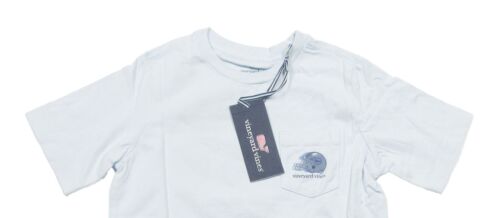 Vineyard Vines Boys Ancient Water Football Helmet Whale Graphic Pocket T-Shirt - Picture 4 of 5