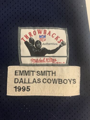 Emmett Smith #22 Dallas Cowboys Mitchell & Ness 1995 Throwback Jersey Size 54 - Picture 7 of 10