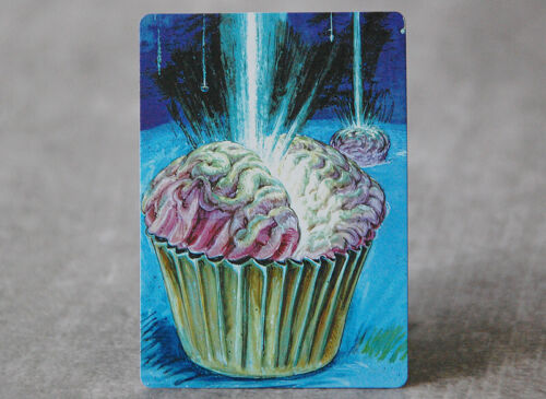 Brain Cupcake | Satirical Altered Art MTG - Picture 2 of 3