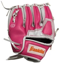 Franklin Right Handed Baseball Glove 4773AWT12 9 1/2" Girl Youth Pink  White