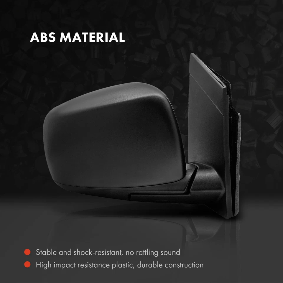 Espejo retrovisor negro izquierdo y derecho 2 piezas para Dodge Grand Caravan Chrysler Town & Country Foto 3 de 4