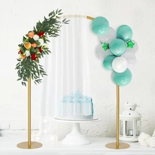 Gold Centerpieces for Table 2 PCS Metal Arch Stand Centerpiece Table Decorations
