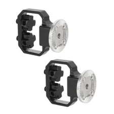 2Pcs Extension Adapter w/ARRI-Style Rosette & Dual 1/4"-20 Screw fr Camera Cage