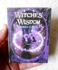 Witches Wisdom Oracle Deck 48 Cards Pocket Size with PDF Guidebook, Halloween