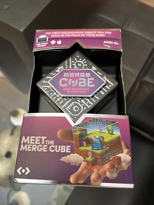 NEW Merge Cube AR/VR Holographic Object Hold In Hands ARC-01 Android / Apple os.