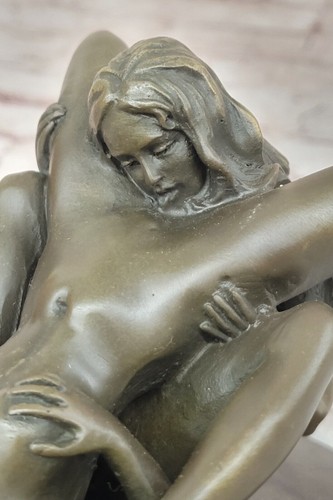 Nude Romance Two Women Bronze Sculpture Decorative Bronze Statue Figurine Sale - Picture 8 of 10