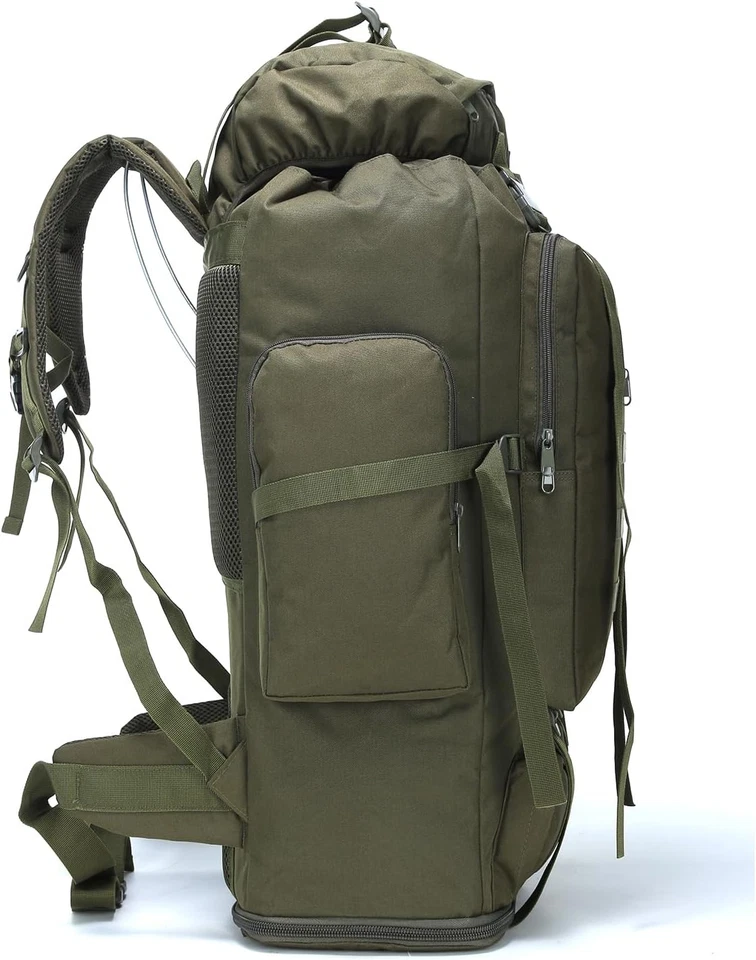 Mochila de Senderismo para Hombres 70L/100L Mochila de Camping Mochila Militar Molle Pack Foto 2 de 4