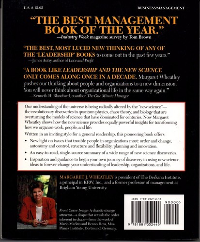 Liderazgo y Nueva Ciencia TPB 1994 Aprendiendo sobre Organización Margaret Wheatley - Imagen 2 de 2