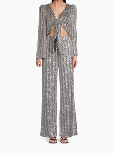One33 Social Sequined Tie-Front Jumpsuit
