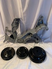Chevrolet Gm Small Block V8 Ac Ps Alt. Bracket Serpentine Pulleys Powder Coated