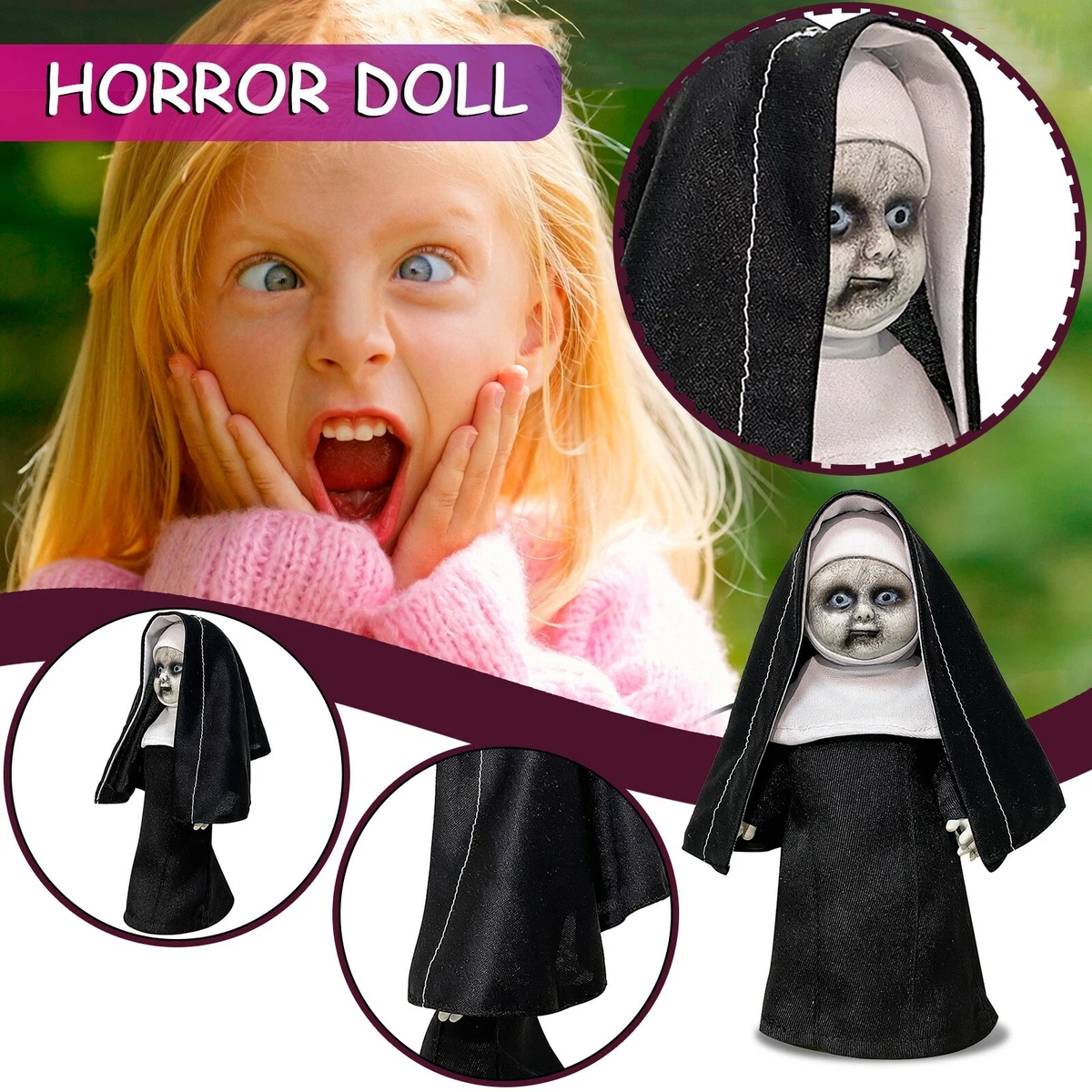 Clearance SALE The Nun CUSTOM HORROR DOLL Conjuring OOAK CREEPY
