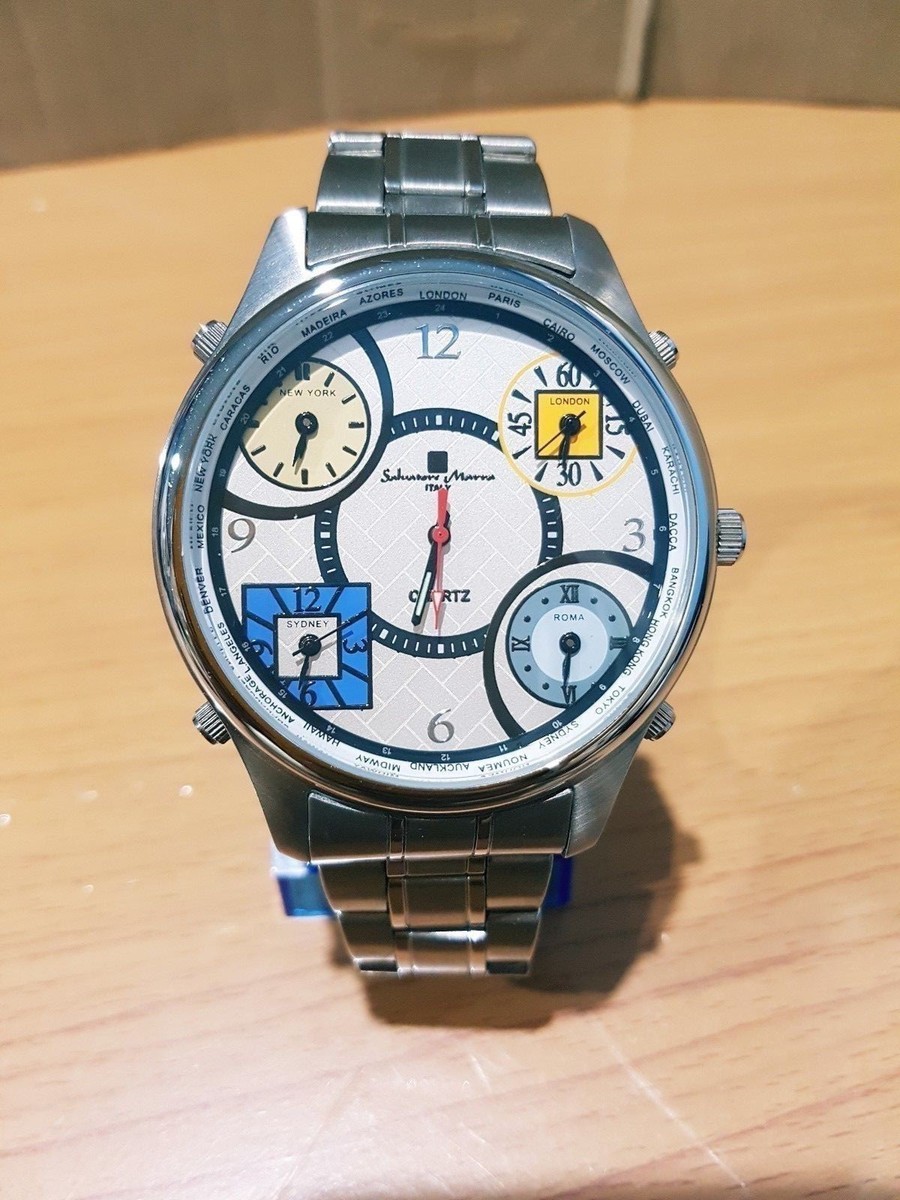 Salvatore Marra Italy Watch Oversize 53.8mm Multiple-Five Display