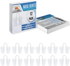 Nose Vent Sinus Relief Dilator Pack of 12 Medium Size Hard Cone Vents