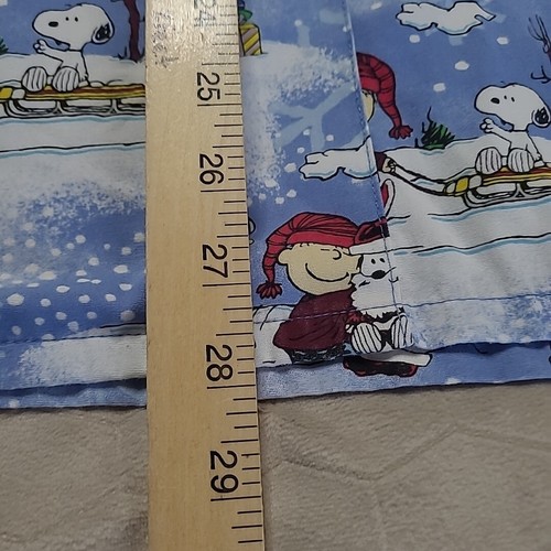 Peanuts Snoopy I Want A Dog For Christmas Charlie Brown Scrub Top Shirt - Picture 10 of 12