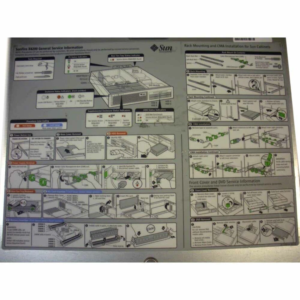 Sun X4200 A65-PGZ2 2x2.6GHZ Base - Image 2 of 3