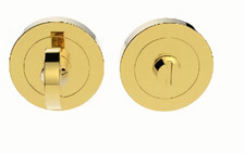 Electro Brass Turn & Release Set for Bathroom Lock - Toilet Door Thumb Twist