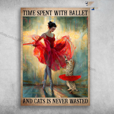 Ballet Dancer, Ballet Cat - Time Spent With Ballet, And Cats Is Never Wasted