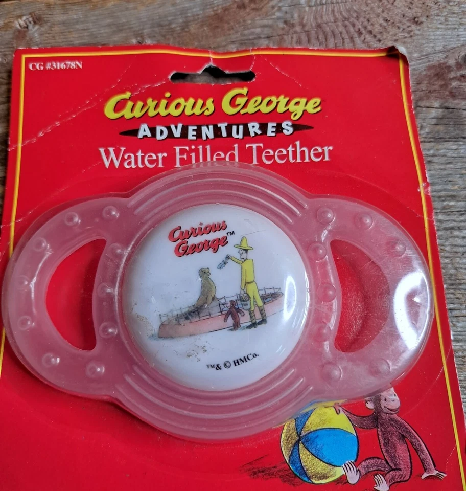 New Vintage Curious George Water Teether - Image 3 of 4