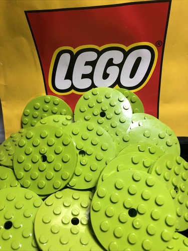 LEGO NEW Lime Green #11213 Round 6 X 6 Round Plate - 第 1/3 張圖片