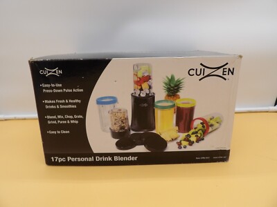 Cuzen 17 Piece Personal Drink Blender-Mixer System-NEW IN BOX!!!!