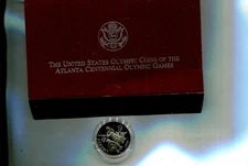 1995 S OLYMPIC BASEBALL COMMEMORATIVE HALF DOLLAR PROOF 9329S