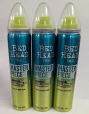 LOT OF 3 TIGI BED HEAD MASTER PIECE EXTRA STRONG HOLD HAIR SPRAY 2.4oz EACH